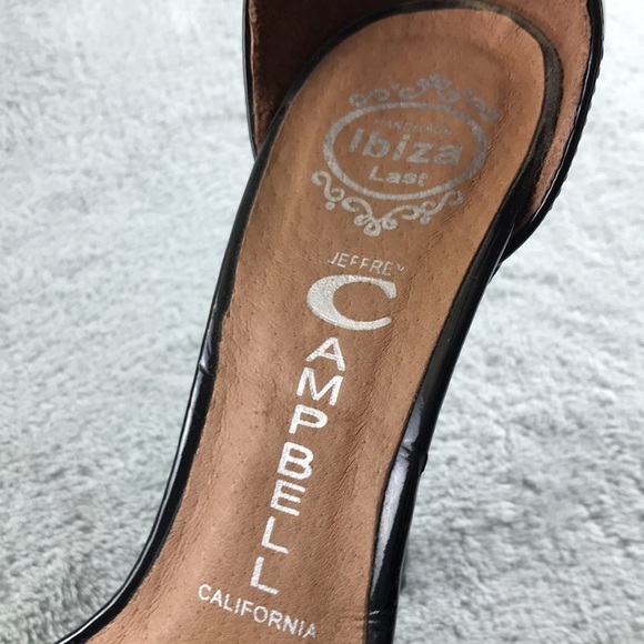 Jeffrey Campbell Black Suede & Leather Solitaire Heels Size 7 - Picture 11 of 13